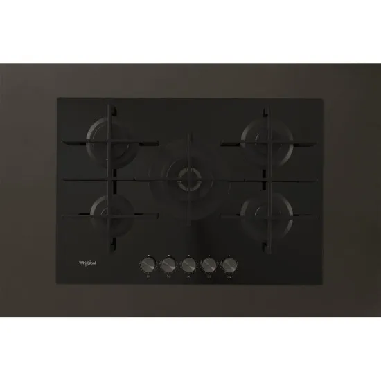 Whirlpool GOWL 728/NB beépíthető gáz főzőlap, 73x51x5.4 cm, fekete szín, GOWL 728NB