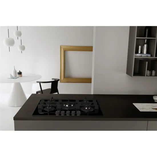 Whirlpool GOWL 728/NB beépíthető gáz főzőlap, 73x51x5.4 cm, fekete szín, GOWL 728NB