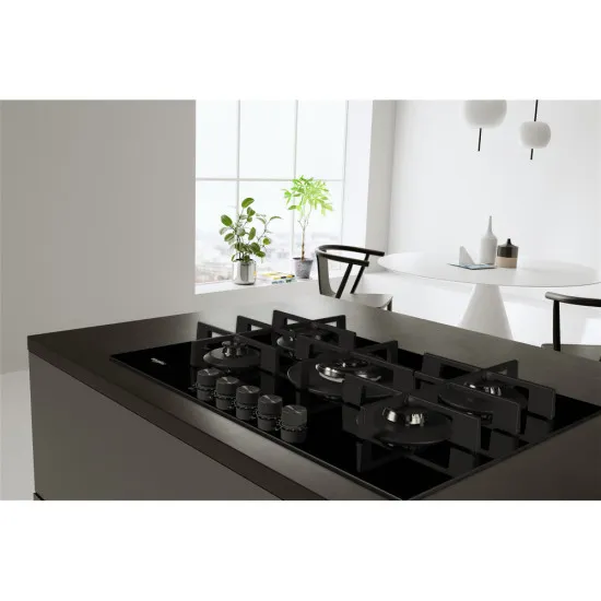 Whirlpool GOWL 728/NB beépíthető gáz főzőlap, 73x51x5.4 cm, fekete szín, GOWL 728NB