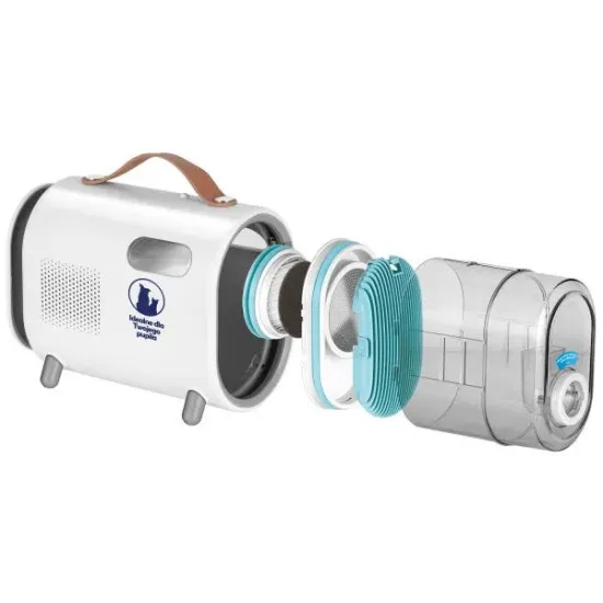 MPM MPM-MOD-1000 multifunkcionális porszívó kutyák és macskák ápolására, 300W, fehér szín 