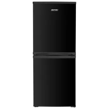 MPM MPM-185-KB-41 alulfagyasztós kombinált hűtőszekrény, 114/71L, 55x57x137 cm, fekete szín 