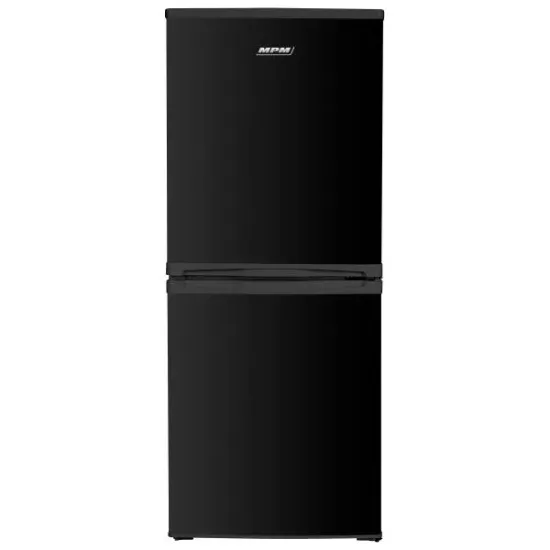 MPM MPM-185-KB-41 alulfagyasztós kombinált hűtőszekrény, 114/71L, 55x57x137 cm, fekete szín 