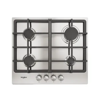 Whirlpool TKRL 660 IX beépíthető gáz főzőlap, 58x51x5.6 cm, inox 