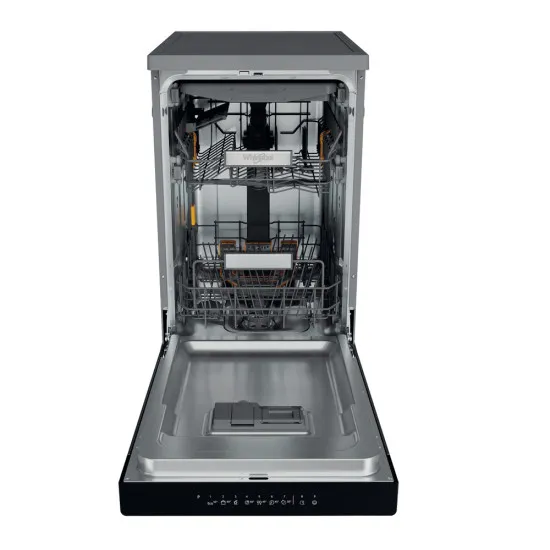 Whirlpool WH6FB10BS7A0X mosogatógép, 11 teríték, 3 kosár, automatikus ajtónyitás, 45x59x85 cm, inox