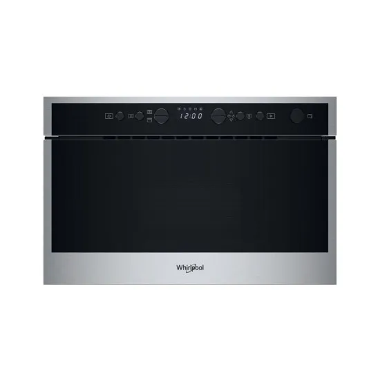 Whirlpool WMN464BX beépíthető mikrohullámú sütő, 22L, 750W, 59.5x32x38.2 cm, inox 