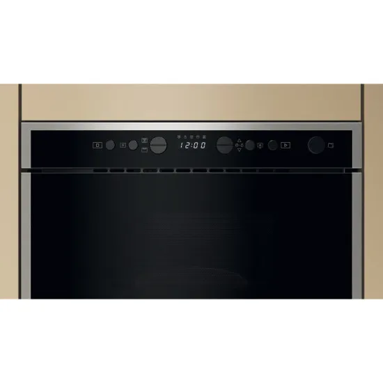 Whirlpool WMN464BX beépíthető mikrohullámú sütő, 22L, 750W, 59.5x32x38.2 cm, inox 