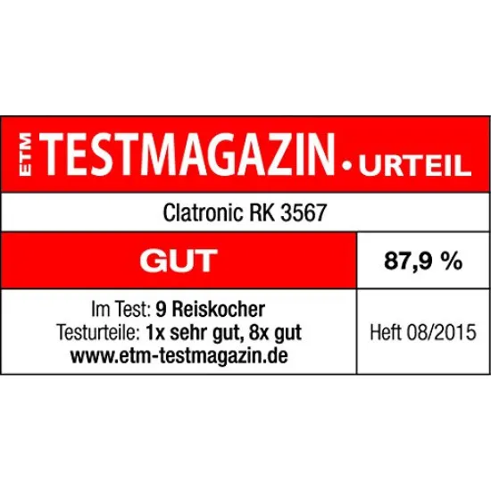 Clatronic RK3567 2az 1 ben rizsfőző és pároló