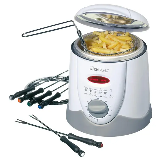 Clatronic FFR 2916 fehér 1L 900W olajsütő/fondue készítő FFR2916