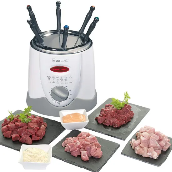 Clatronic FFR 2916 fehér 1L 900W olajsütő/fondue készítő FFR2916