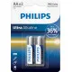 Philips LR6E2B ultra alkaline elem
