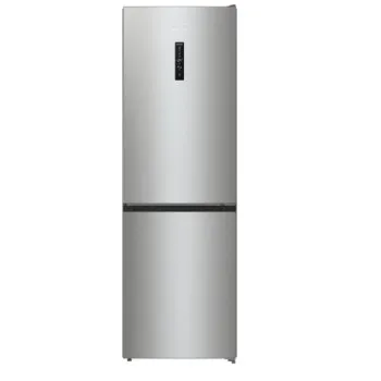 Gorenje NRK619DA2XL4 No Frost Plus alulfagyasztós kombinált hűtőszekrény, inverter kompresszor, 204/96L, 60x59.2x185 cm, szürke metál textúra szín 