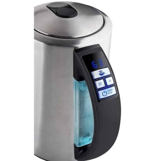 Eta 359790000 vízforraló, 2200W, 1.5L, Strix biztonsági rendszer, vízhőmérséklet szabályozás, LED kijelző háttérvilágítással, inox