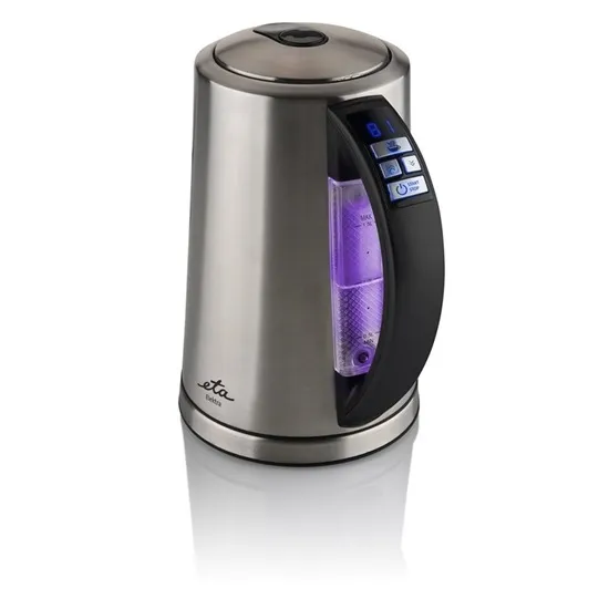 Eta 359790000 vízforraló, 2200W, 1.5L, Strix biztonsági rendszer, vízhőmérséklet szabályozás, LED kijelző háttérvilágítással, inox