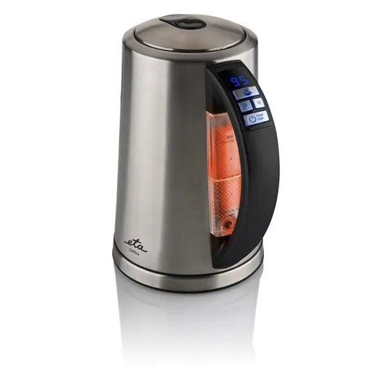 Eta 359790000 vízforraló, 2200W, 1.5L, Strix biztonsági rendszer, vízhőmérséklet szabályozás, LED kijelző háttérvilágítással, inox