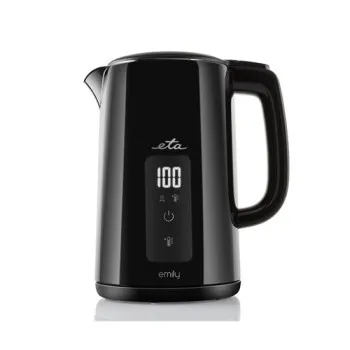Eta 459590000 vízforraló, 2200W, 1.5L, fekete szín, vízhőmérséklet szabályozás, dupla fal, Strix biztonsági rendszer, LED kijelző 