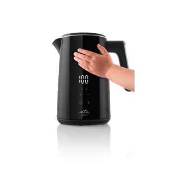 Eta 859690000 Ellen vízforraló, 1.5L, 2200W, fekete szín, vízhőmérséklet szabályozás, dupla fal, LED kijelző