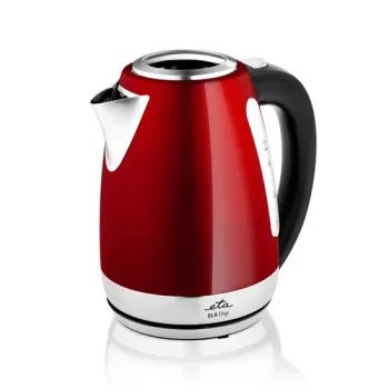 Eta 959890010 vízforraló, 2200W,1.7L, vízhőmérséklet szabályozás, dupla fal, Strix biztonsági rendszer, piros szín
