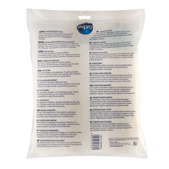 Wpro UGF018 univerzális zsírszűrő UGF 018
