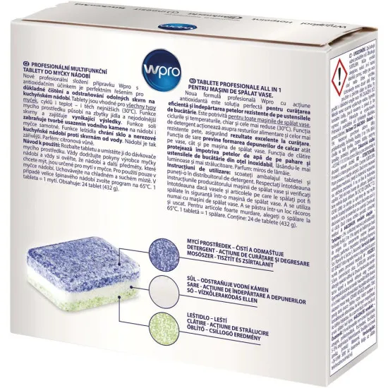 Wpro TAB400 multifunkciós 3:1 mosogatógép tabletta 24db