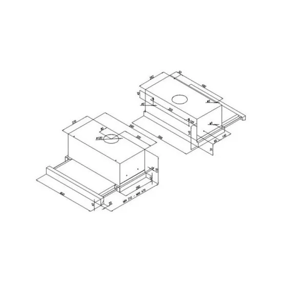 Amica OTC6222I teleszkópos elszívó 60cm