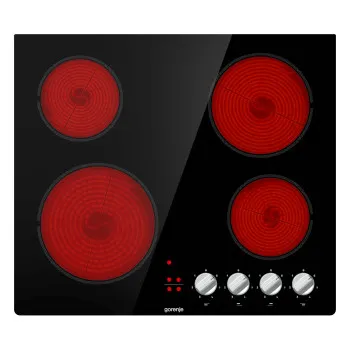 Gorenje EC641BSC üvegkerámia főzőlap kapcsoló gombos, 60x52x9.2 cm