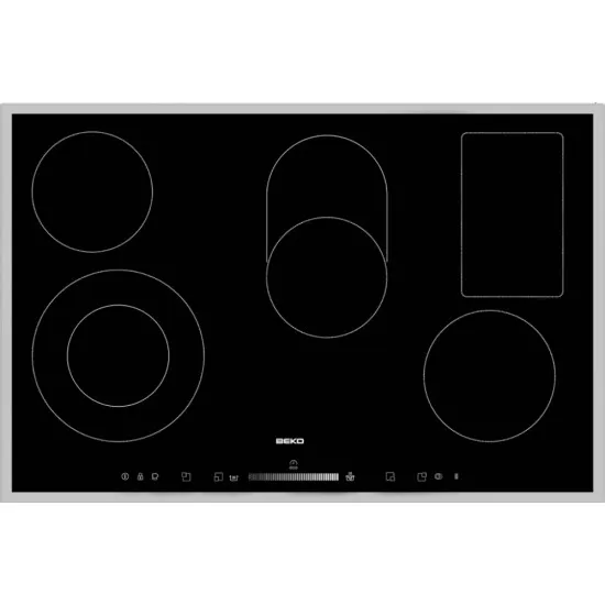 Beko HIC85502TX beépíthető vitro kerámia főzőlap 77cm széles