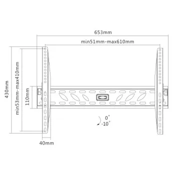 Gogen DRZAKTILTXL univerzális dönthető fali állvány max 70"