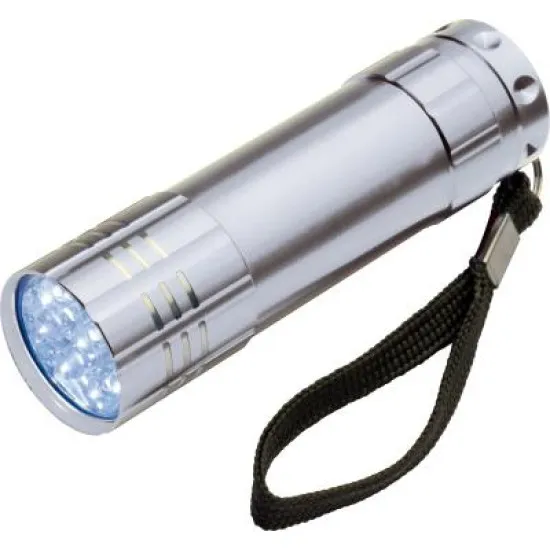 Well 9 LED-es elemlámpa aluminium ház TORCH-COMPACTGY-WL