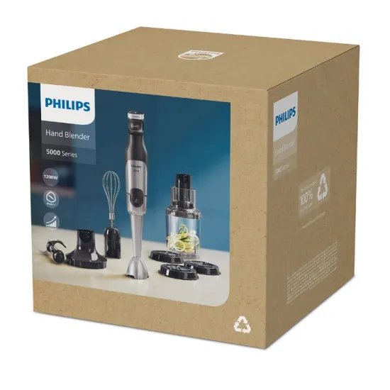 Philips HR2684/00 botmixer szett, 1200W, fekete