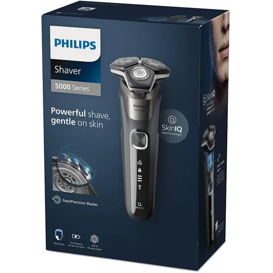 Philips S5887/30 körkéses borotva, száraz nedves használat, szénszürke szín 