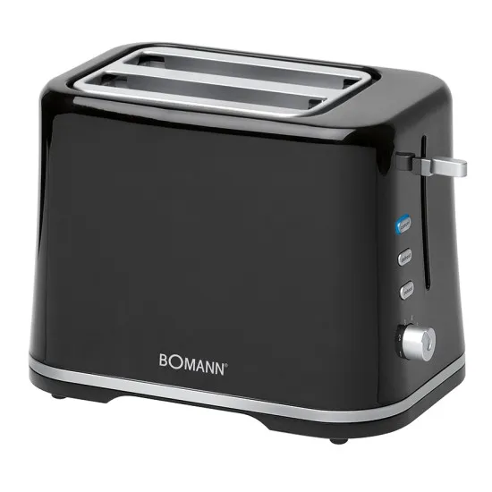 Bomann TA 1577 CB kenyérpirító fekete TA1577CB