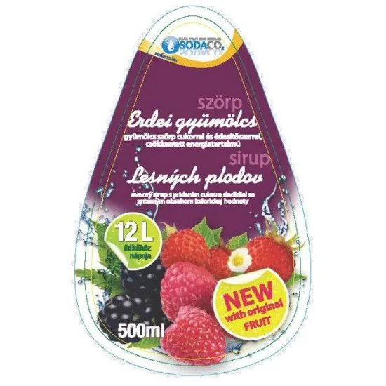 Sodaco erdei gyümölcs szörp 500 ml