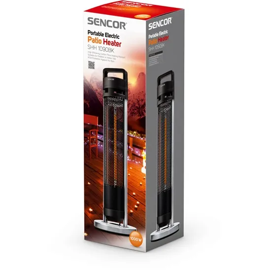 Sencor SHH1090BK hordozható elektromos teraszfűtő