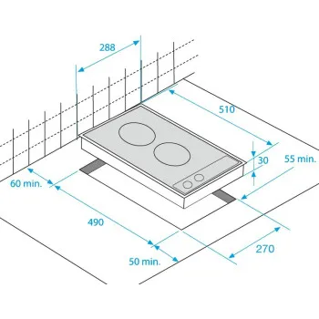 Beko HDMC32400TX Dominó kerámia főzőlap
