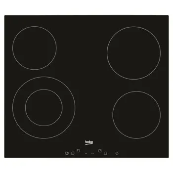 Beko HIC64402T beépíthető kerámialap, 60x51x3.7 cm, fekete szín 