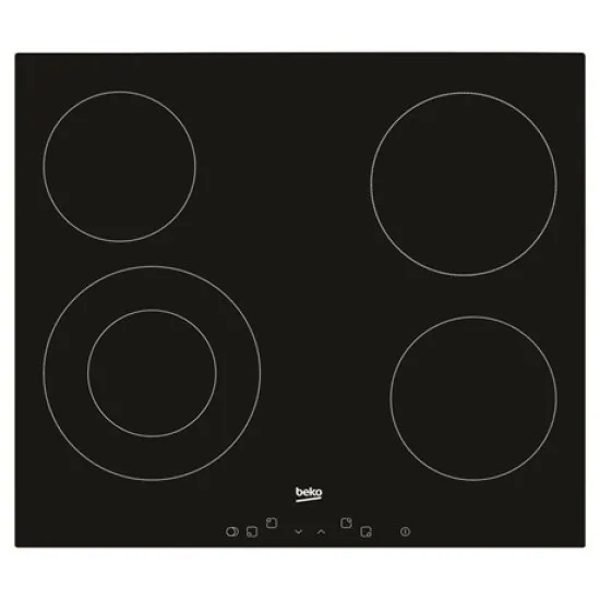 Beko HIC64402T beépíthető kerámialap, 60x51x3.7 cm, fekete szín 