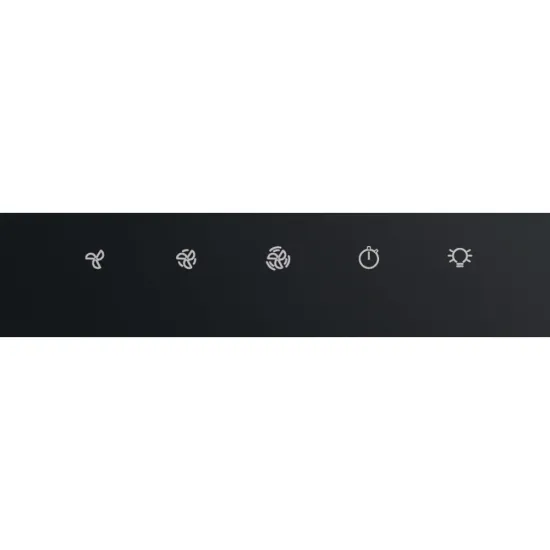 Whirlpool WHVP 82F LT K Fali 80cm ferdesíkú fekete konyhai elszívó 650m3/h 