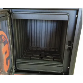 Edilkamin Dafne Forno sütős kandalló, kerámia borítással, bőr színű 7.2 kW, acélszerkezettel és öntvény égéstérrel