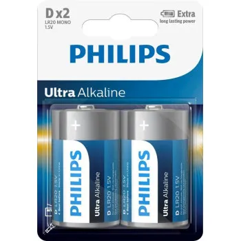 Philips UltraAlkaline LR20-E2B/10 góliát elem 2db/csomag
