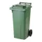 Europlast kuka 120l zöld kerekes hulladék tároló