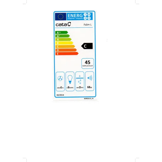 CATA F-2060 WH/L fehér 60cm konyhai elszívó mosható fém zsírszűrővel 