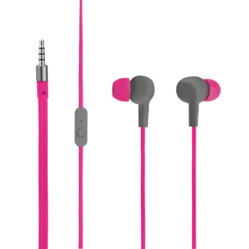 Trust Aurus vízálló pink fülbe helyezhető fejhallgató lapos, gubancgátló kábellel, ideális a szabadtéri sportokhoz 21019