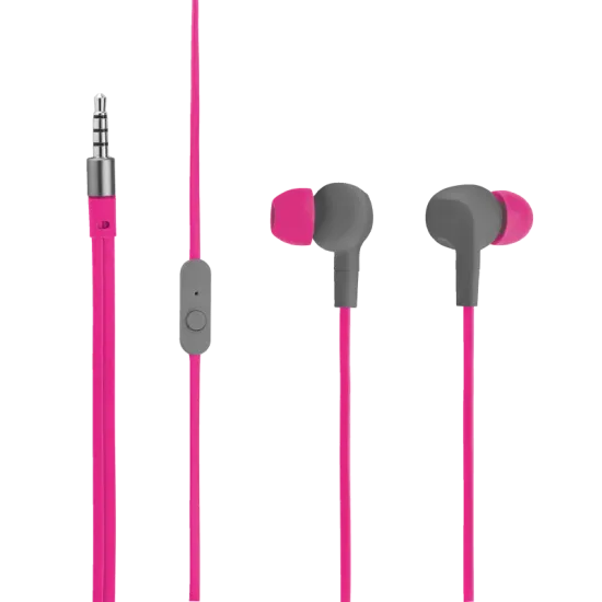 Trust Aurus vízálló pink fülbe helyezhető fejhallgató lapos, gubancgátló kábellel, ideális a szabadtéri sportokhoz 21019