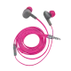 Trust Aurus vízálló pink fülbe helyezhető fejhallgató lapos, gubancgátló kábellel, ideális a szabadtéri sportokhoz 21019