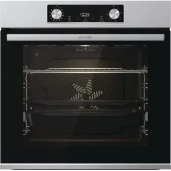 Gorenje BPS6737E03X beépíthető pirolitikus öntisztító sütő ExtraSteam gőzfunkcióval, 77L, 59.5y56.4x59.5 cm, inox szín