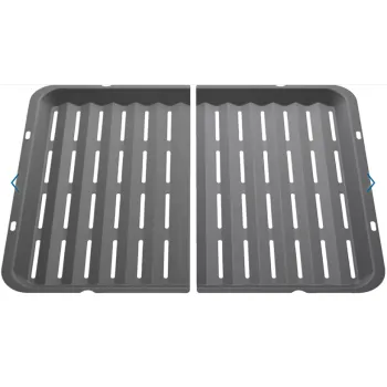 Bosch kétrészes grilltálca fekete zománcozott 00577715