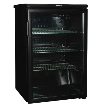 Snaige CD14SM-S3JJ3CX fekete üvegajtós hűtő 85cm