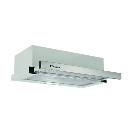 Candy CBT6130/3X beépíthető kihúzható konyhai elszívó, 60x28x17.5 cm, ezüst szín 