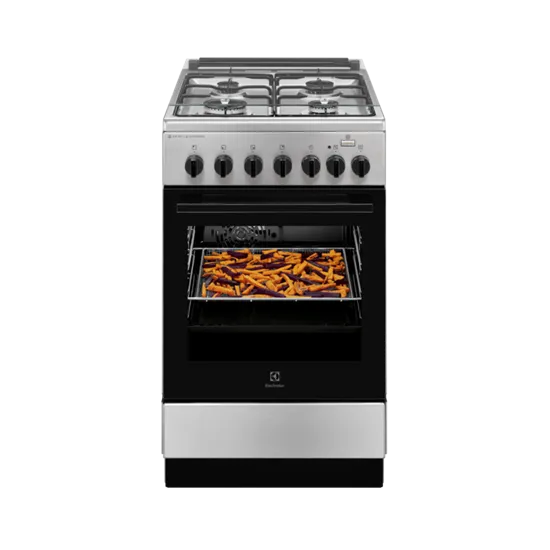 Electrolux LKK560000X kombinált tűzhely, 58L, 50x60x85.5 cm, inox 