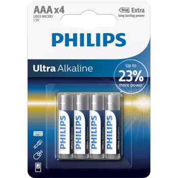 Philips LR03E4B ultra alkaline elem 4db AAA